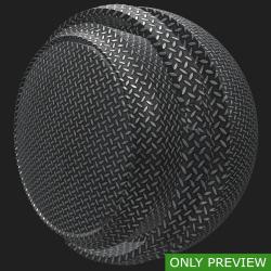 PBR Substance Material of Metal Floor Industrial